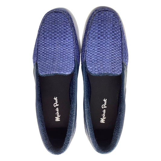 Zapato Izamal Azul vivos en piel azul