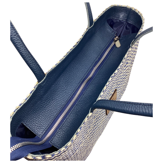 Bolso Lol Be Cebra Azul asas piel azul