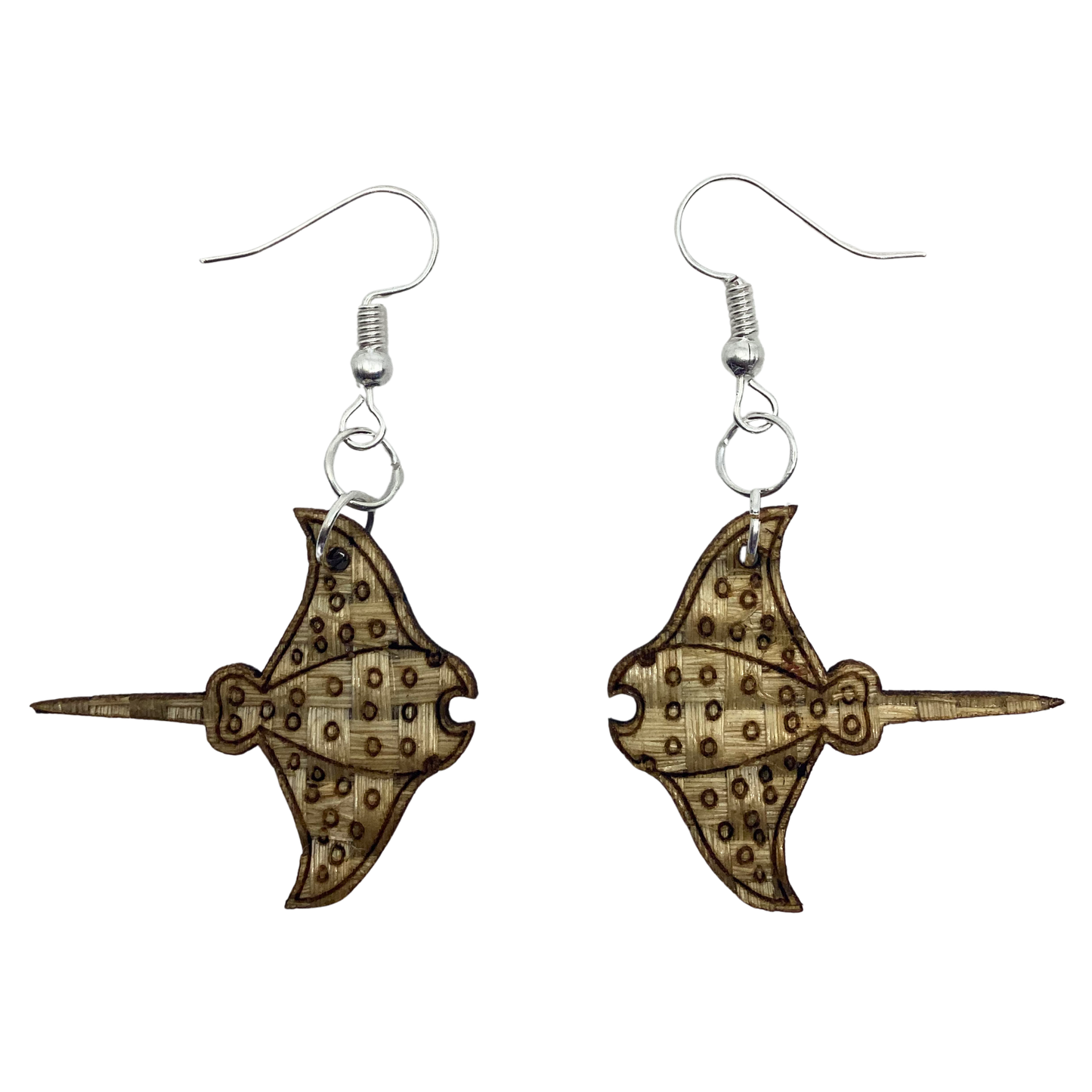Aretes Mantarraya natural