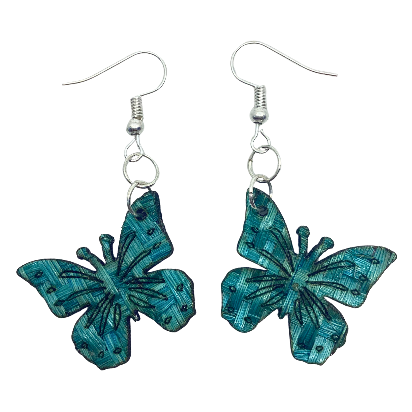 Aretes Mariposa turquesa