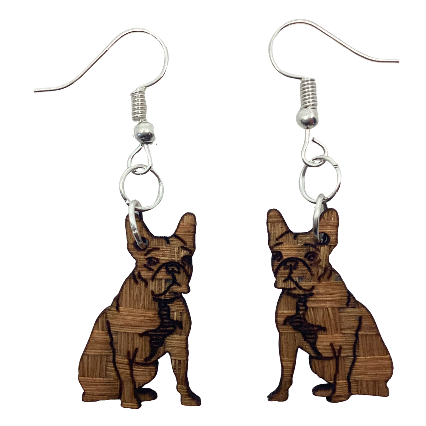 Aretes Bull Dog F canela