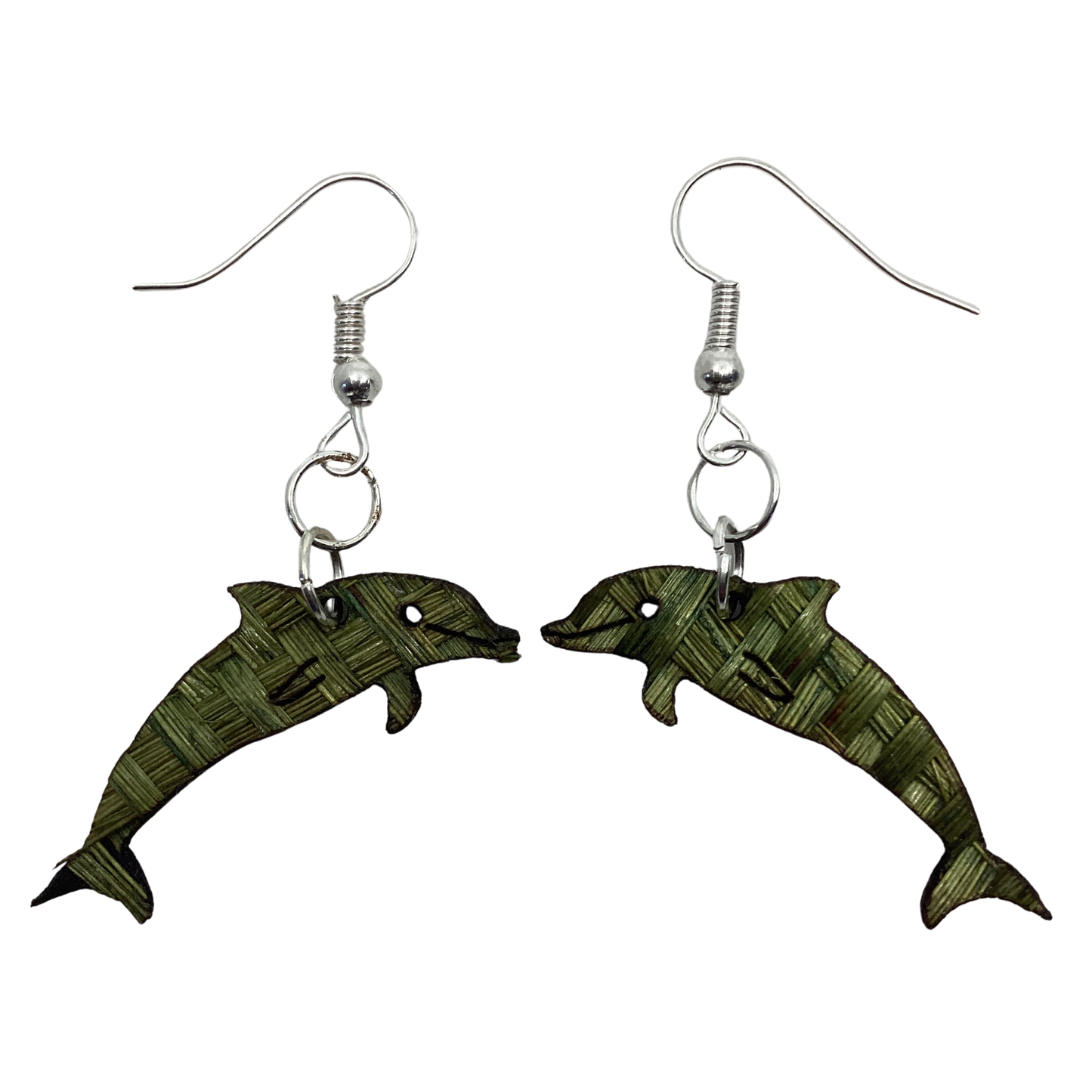 Aretes delfin olivo