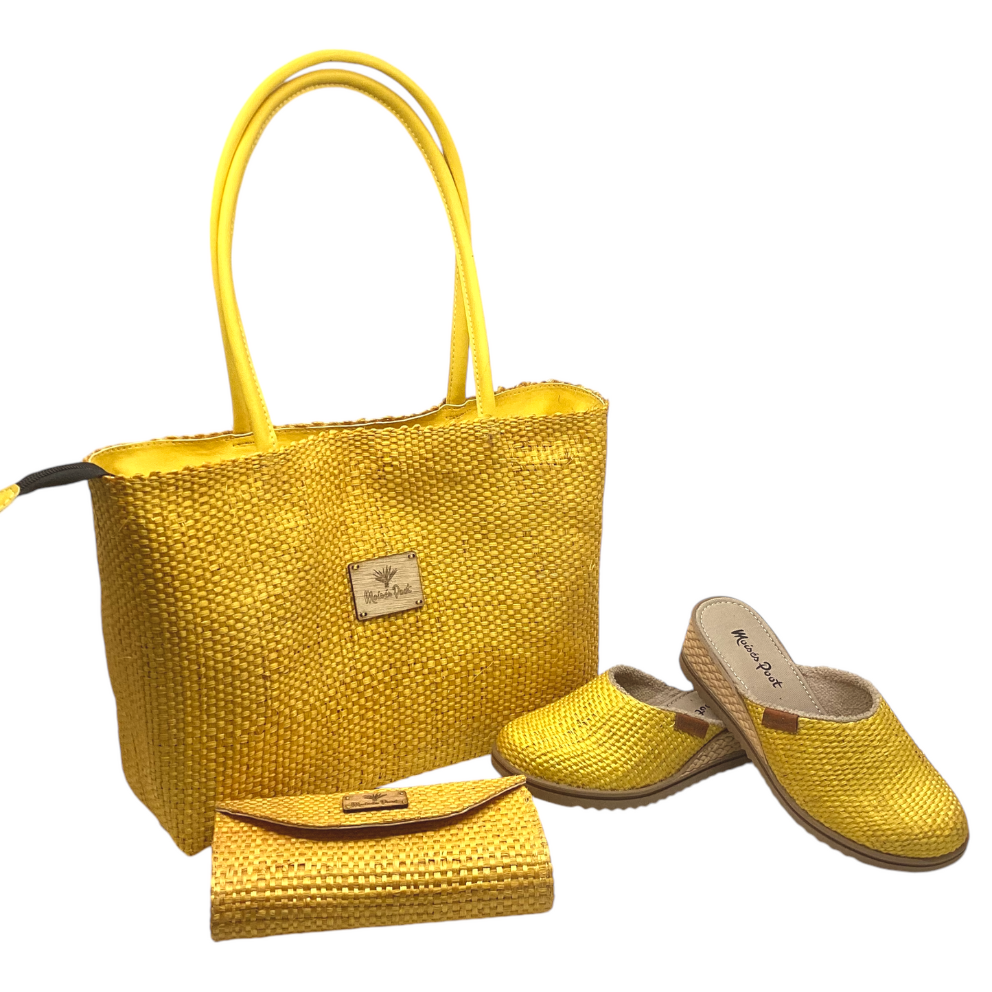 Conjunto Bolso Lol-Be + Zapatos Cristy + Cartera Naty Color Amarillo