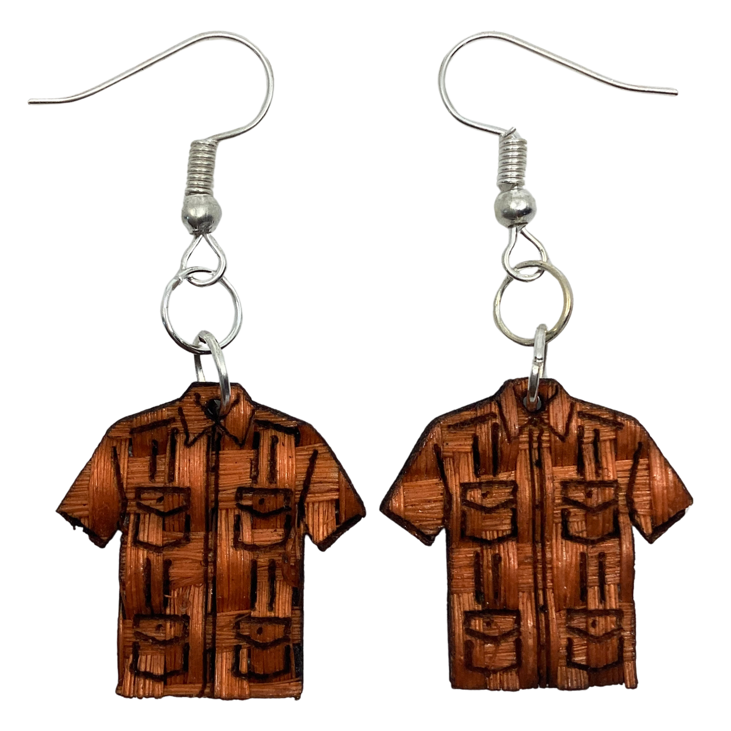 Aretes Guayabera naranja