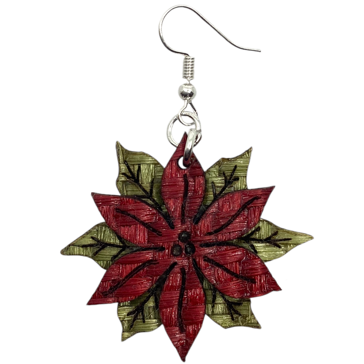 Aretes Flor de noche buena