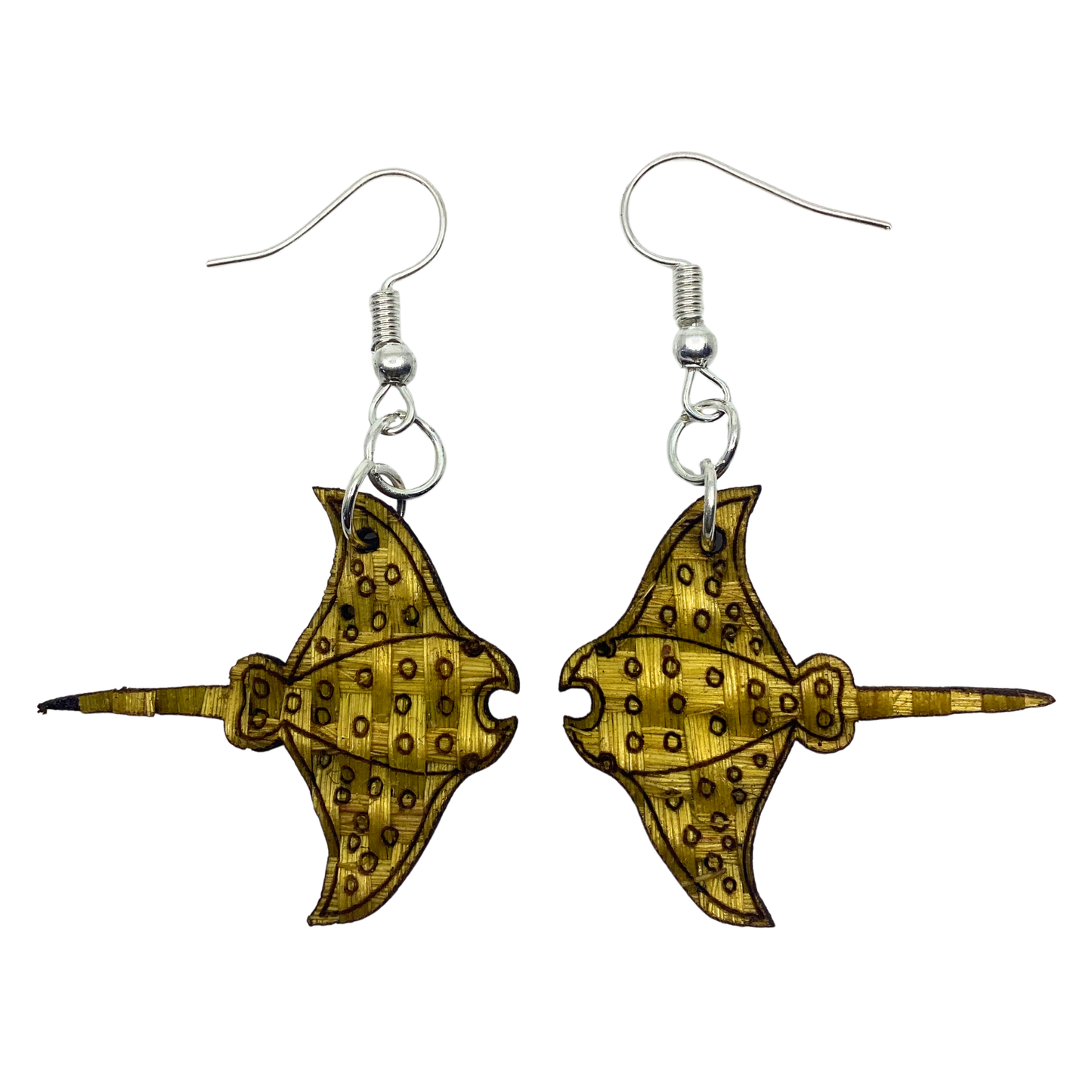 Aretes Mantarraya amarillo