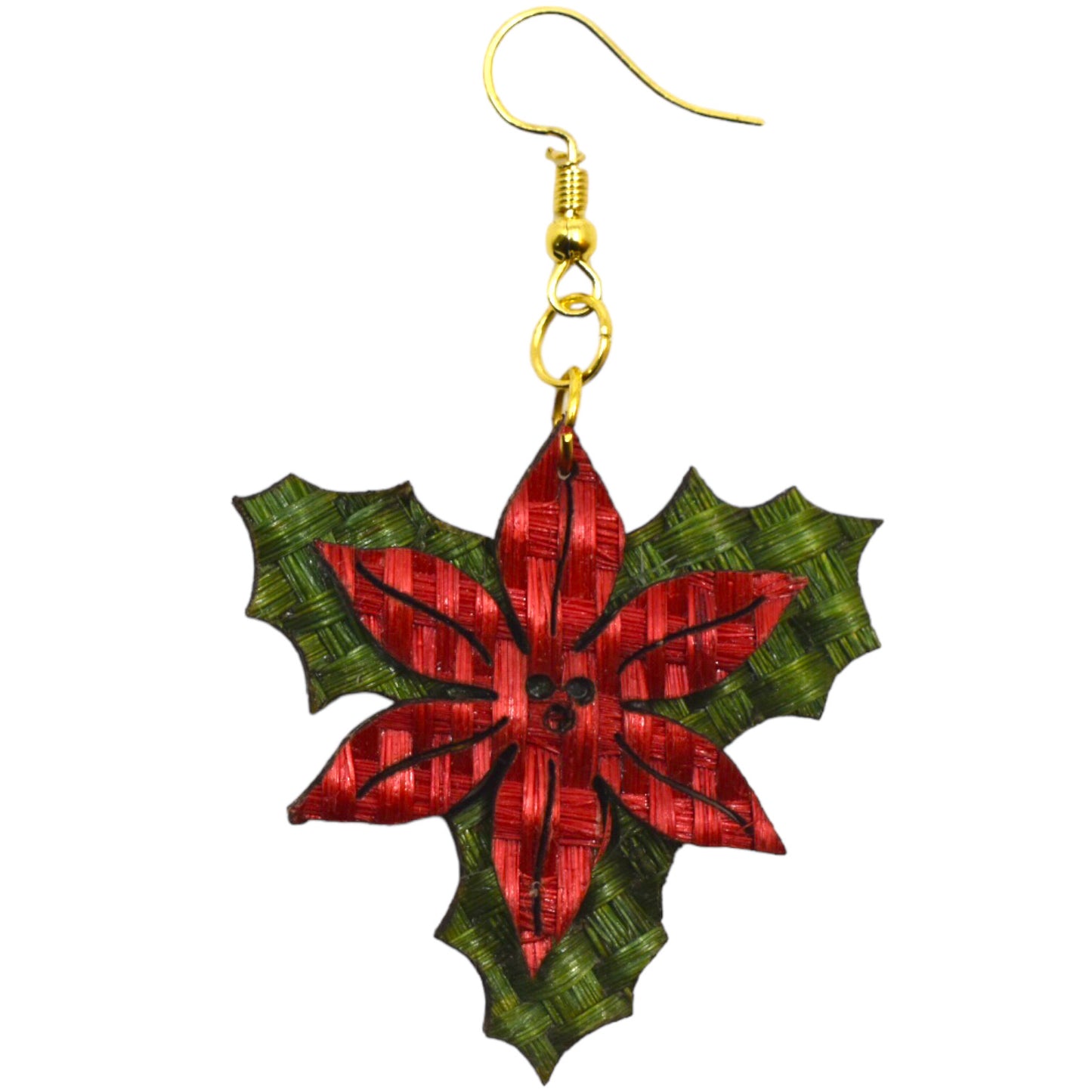 Aretes Flor de noche buena