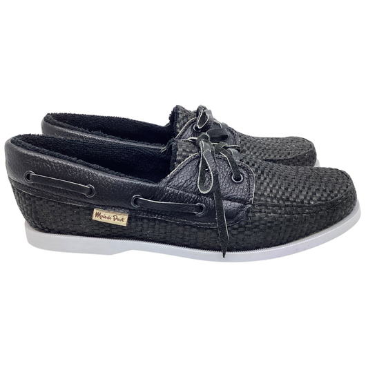 Zapatos Sisal Negro vivos en piel negro