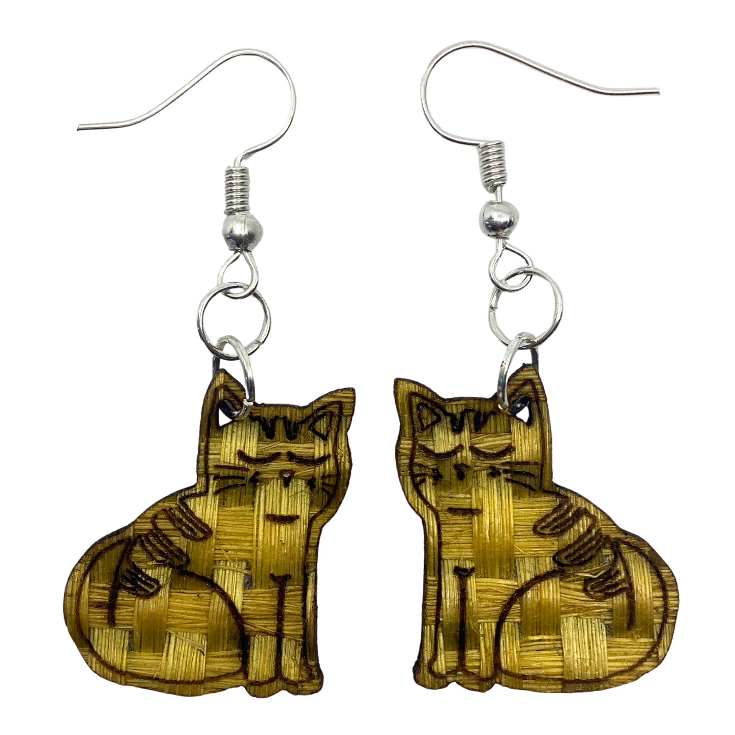 Aretes Gato Sentado amarillo
