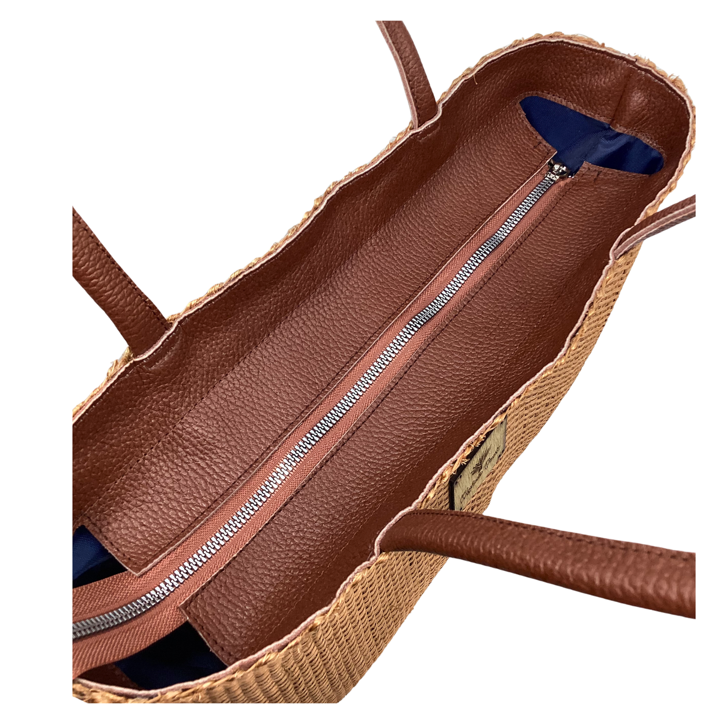 Bolso Lol-Be Café claro asas piel xedrón