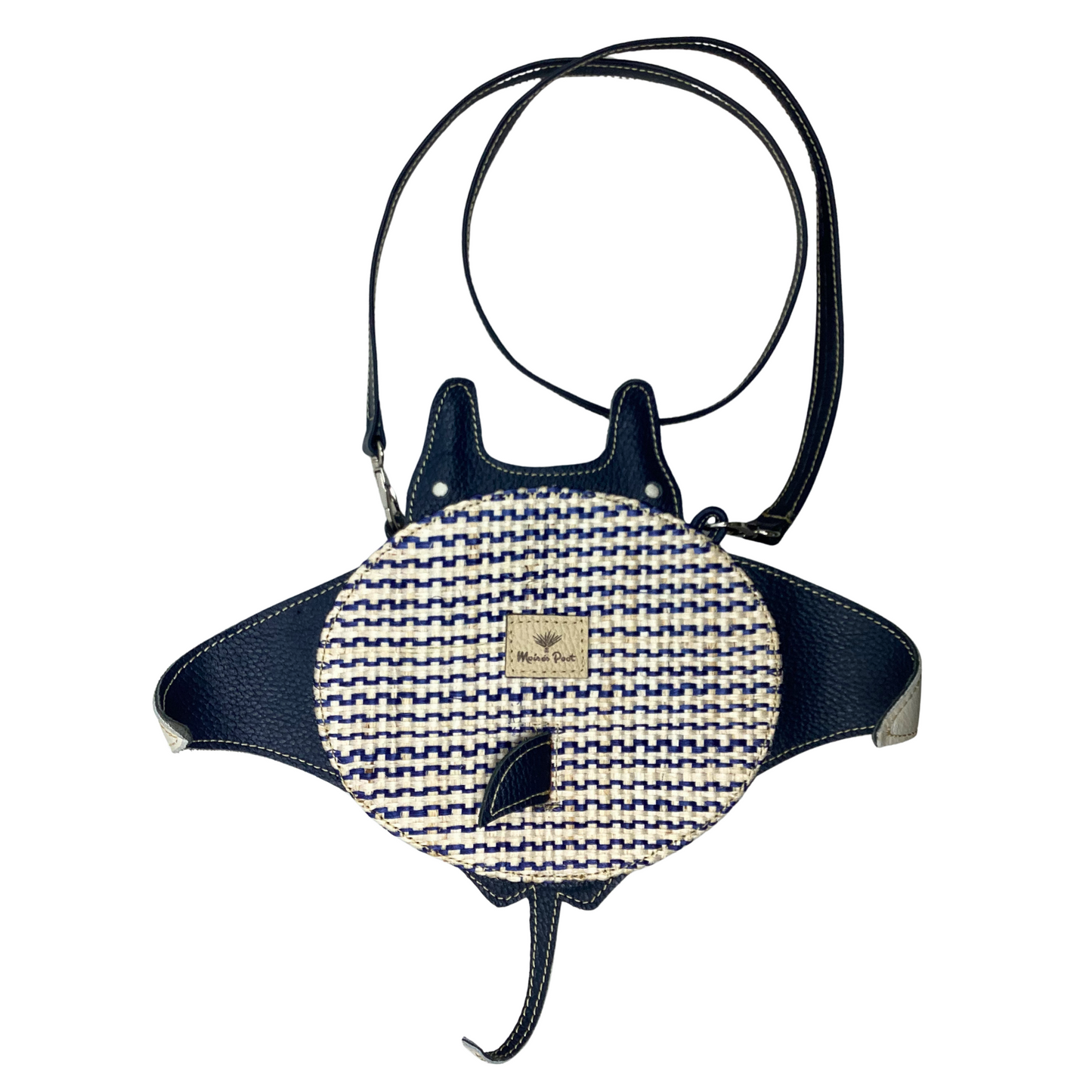 Bolso Mantarraya Cebra Azul