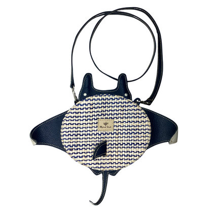 Bolso Mantarraya Cebra Azul