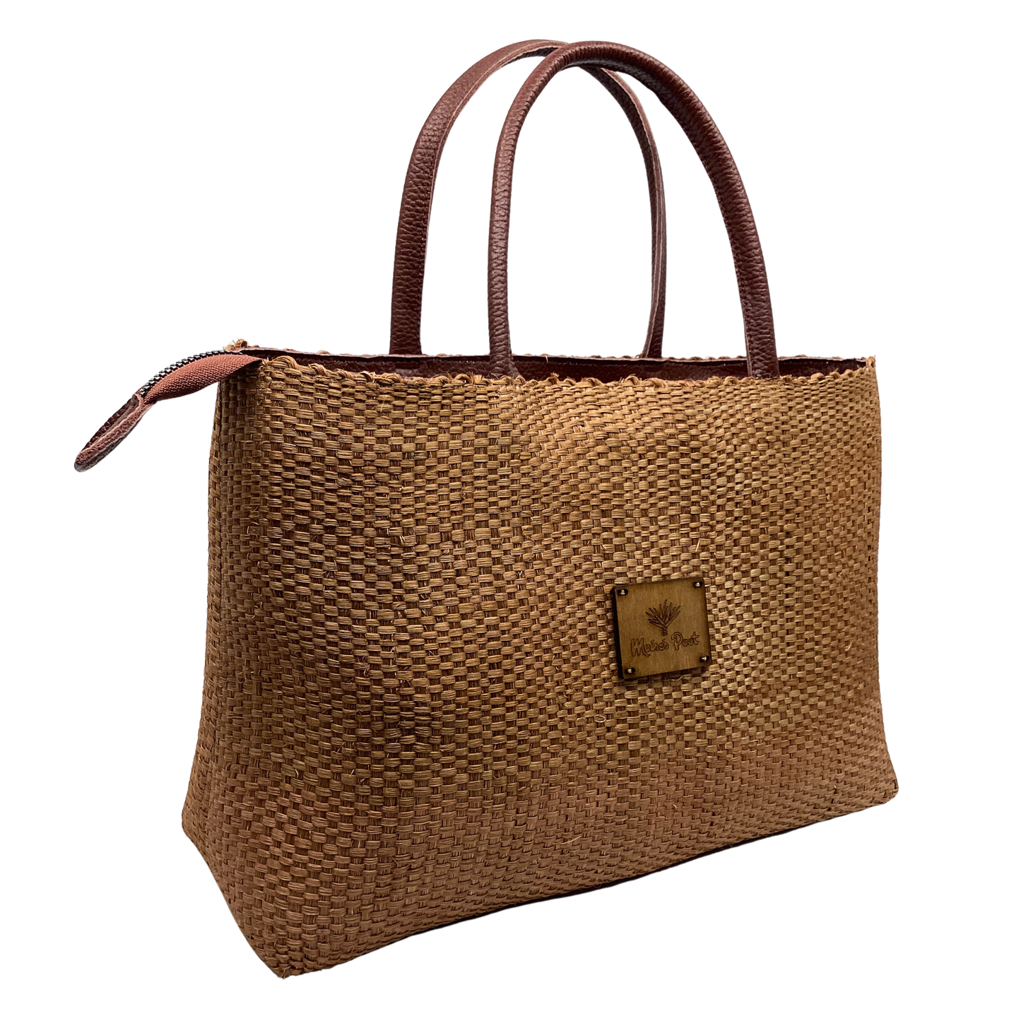 Bolso Zazil Café claro asas piel xedrón