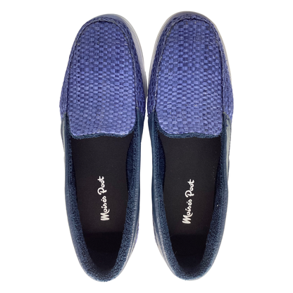 Zapato Izamal Azul vivos en piel azul