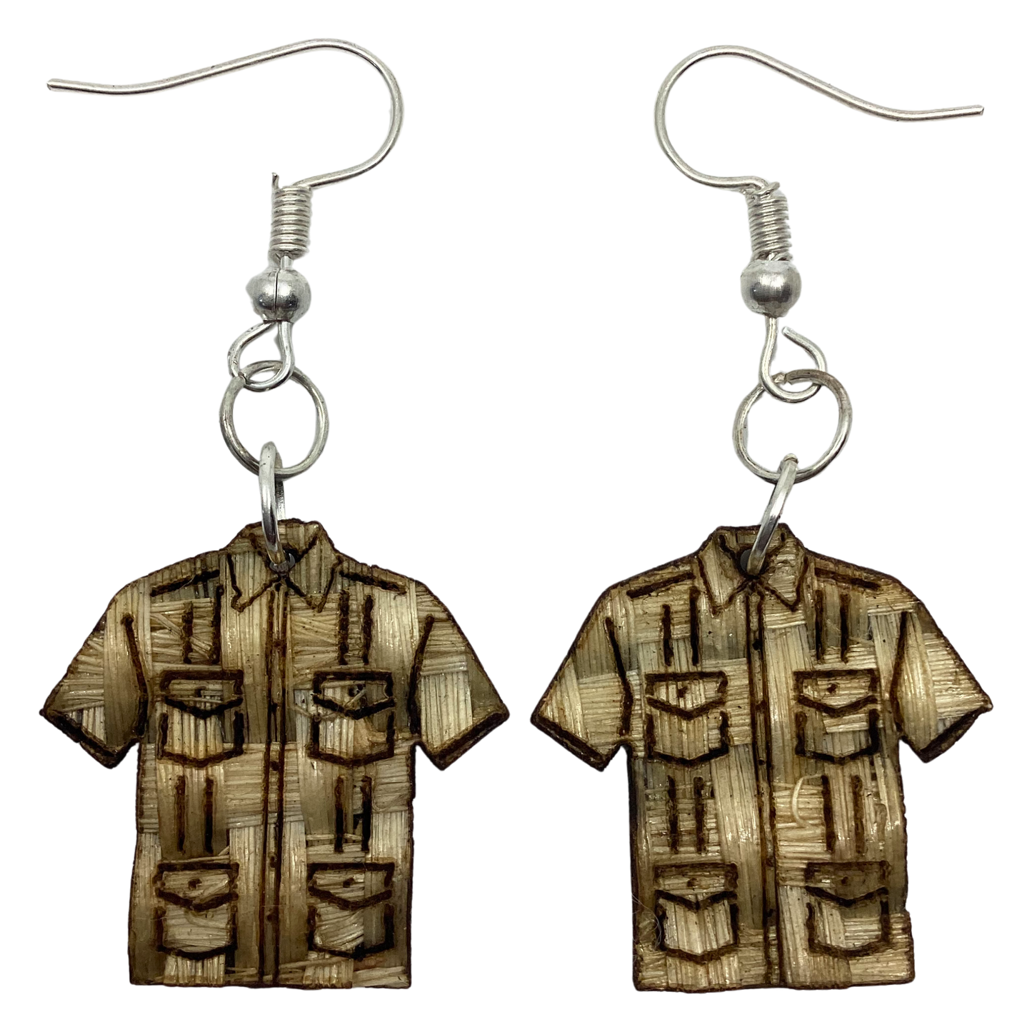 Aretes Guayabera natural