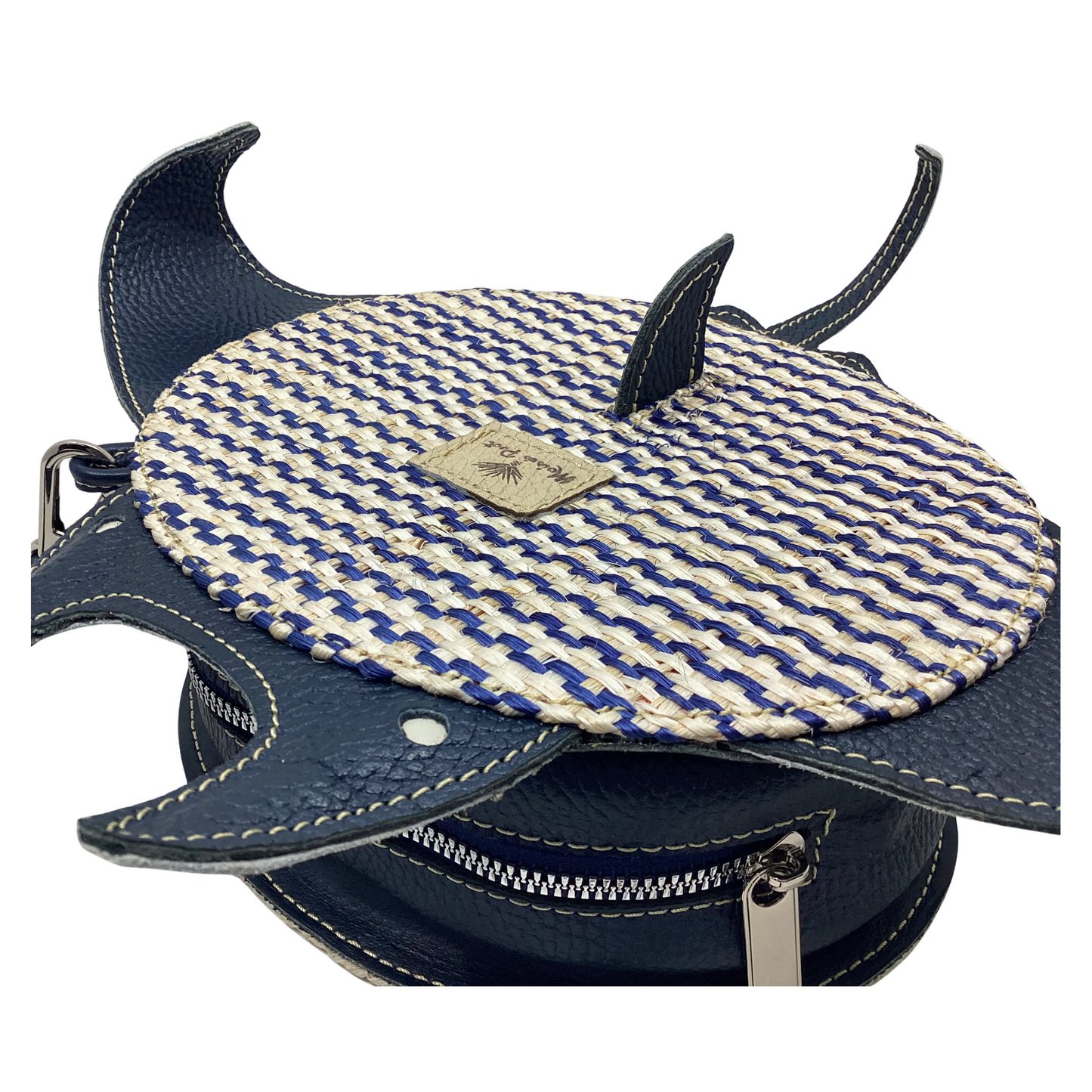 Bolso Mantarraya Cebra Azul