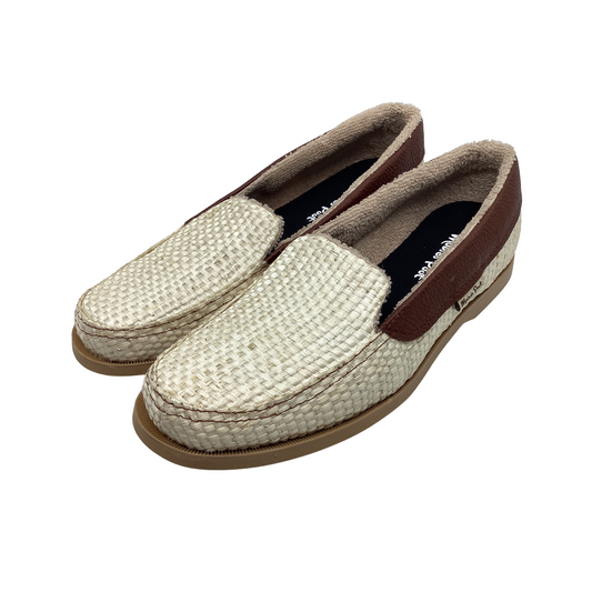 Zapato Izamal Natural vivos en piel xedrón