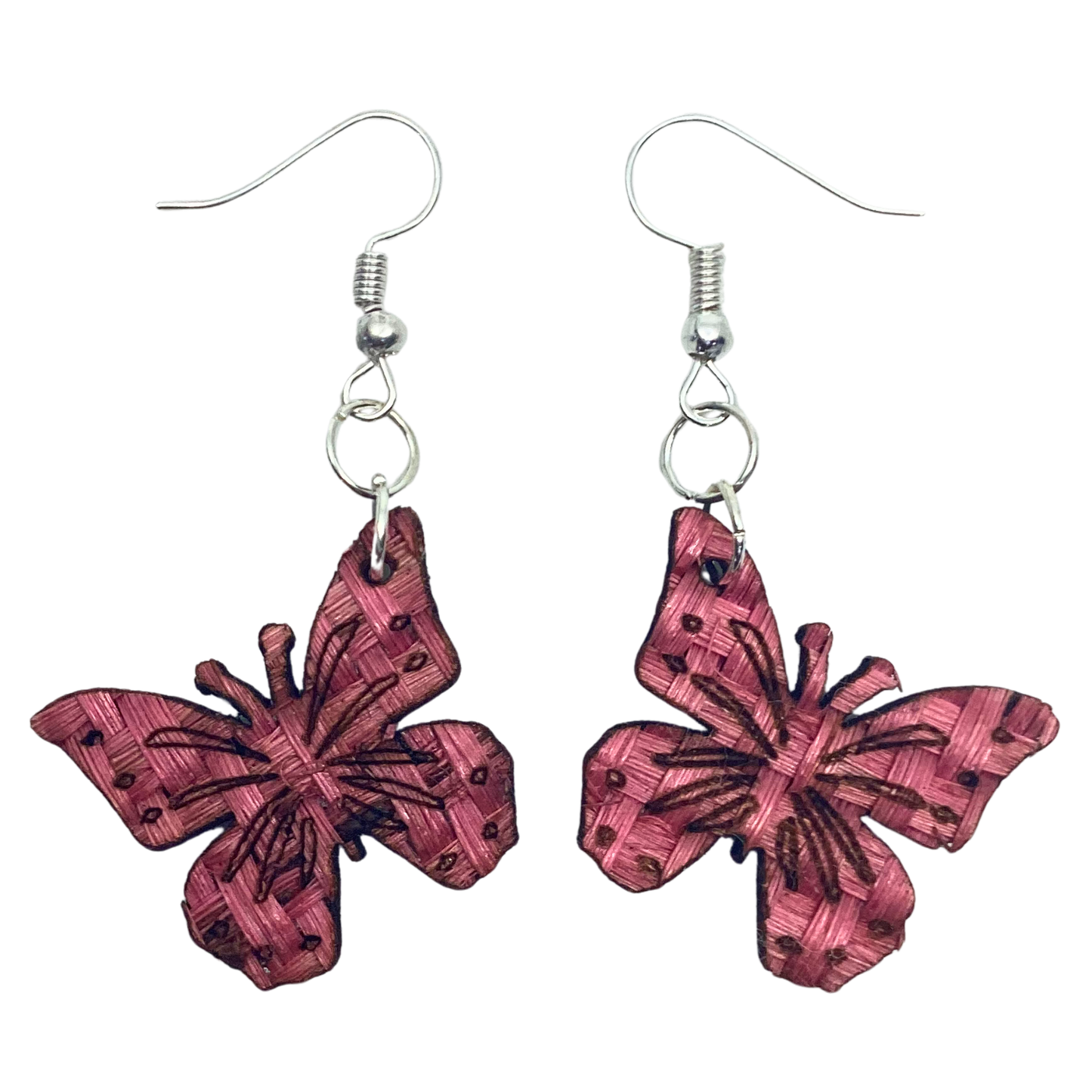 Aretes Mariposa rosa