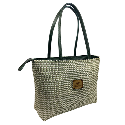 Bolso Lol Be Cebra verde asas piel verde