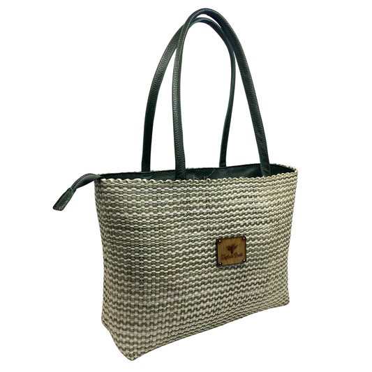 Bolso Lol Be Cebra verde asas piel verde