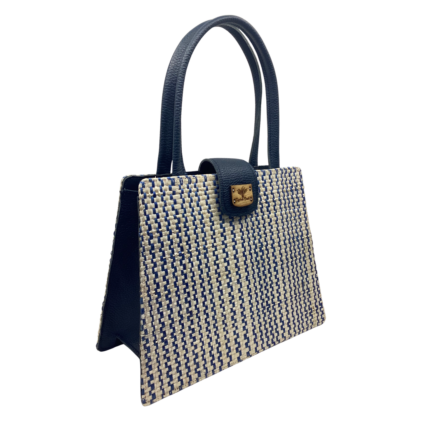Bolso Giovanna Cebra Azul forro piel azul