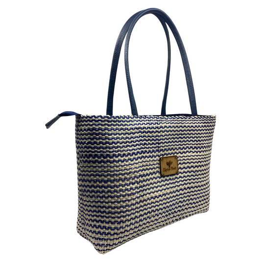Bolso Lol Be Cebra Azul asas piel azul