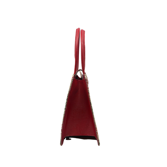 Bolso Giovanna Cebra Rojo y Verde