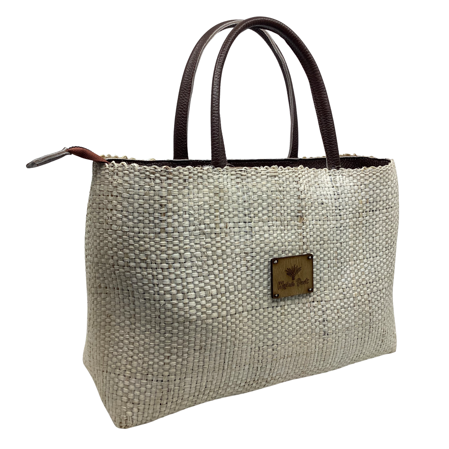 Bolso Zazil Natural asas piel café