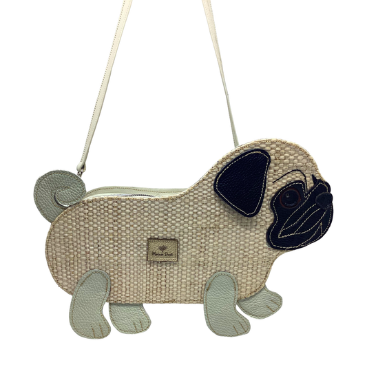 Bolso Perro Pug Natural