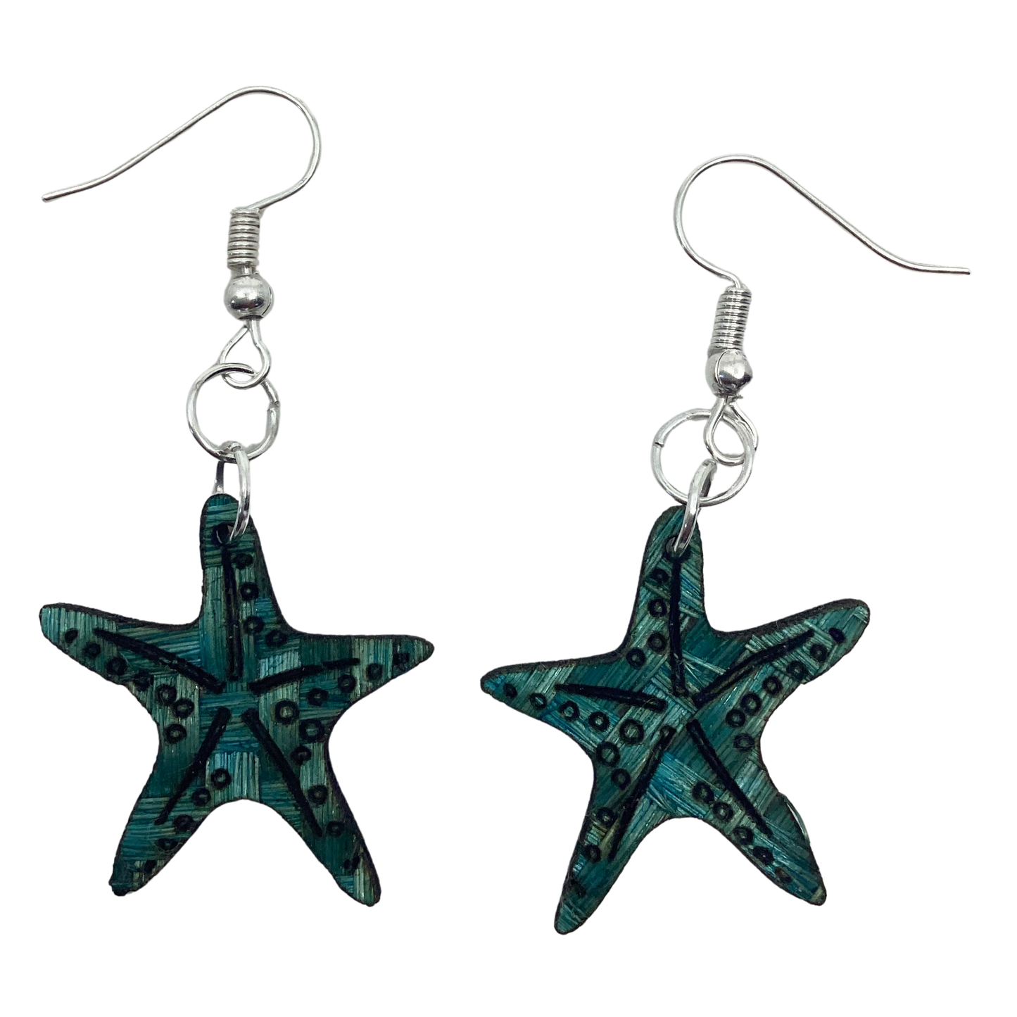 Aretes Estrella de mar turquesa