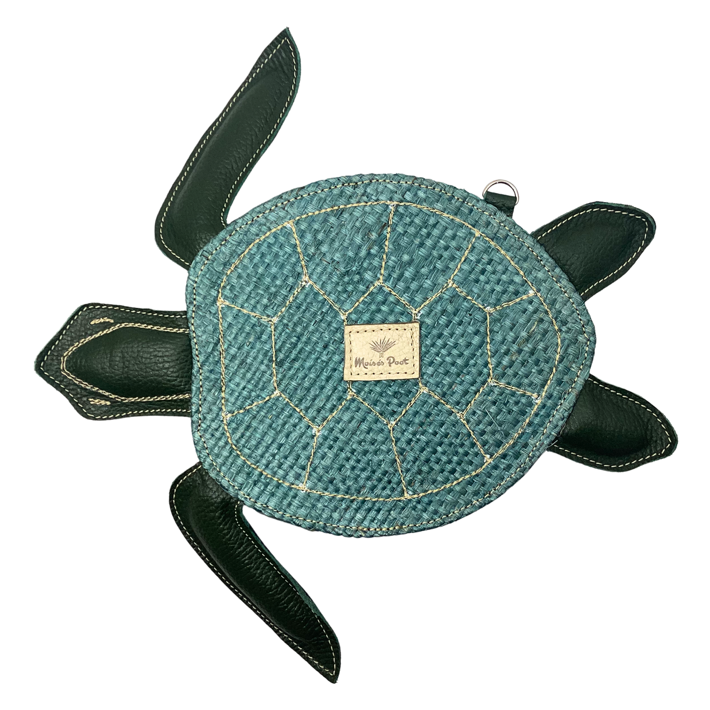 Bolso Tortuga verde forro en piel (2)