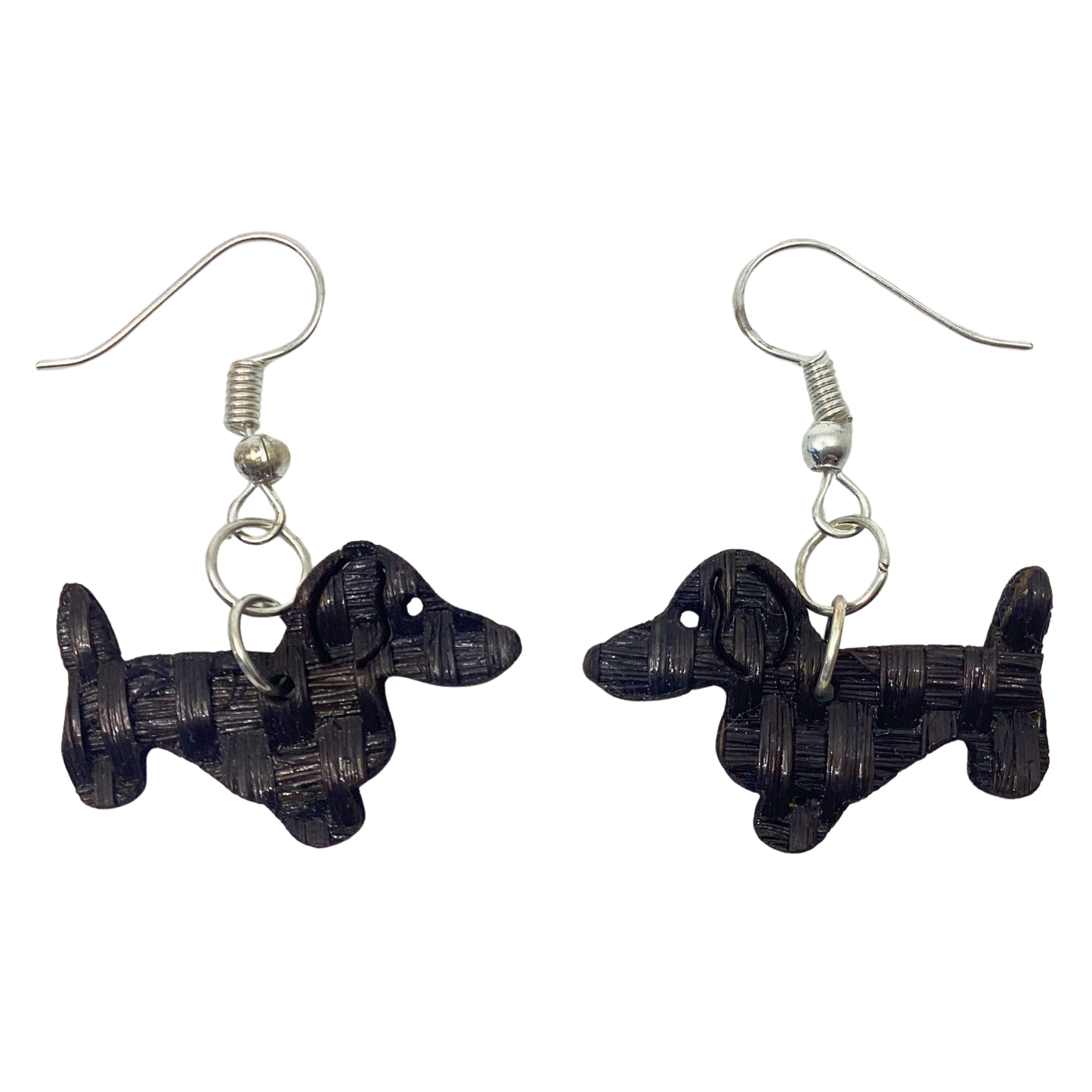 Aretes Perro salchicha  Negro