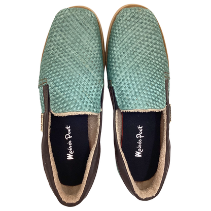 Zapatos Chaac Verde vivos en piel