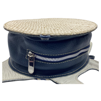 Bolso Mantarraya Cebra Azul
