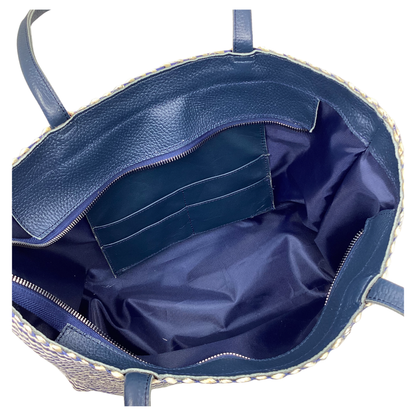 Bolso Lol Be Cebra Azul asas piel azul