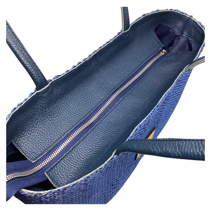 Bolso Lol-Be Azul asas piel marino
