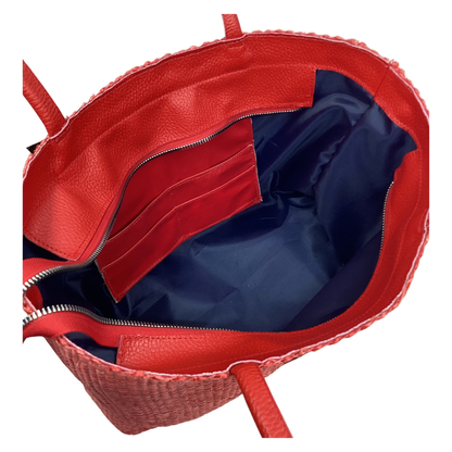 Bolso Lol-Be rojo asas piel rojo