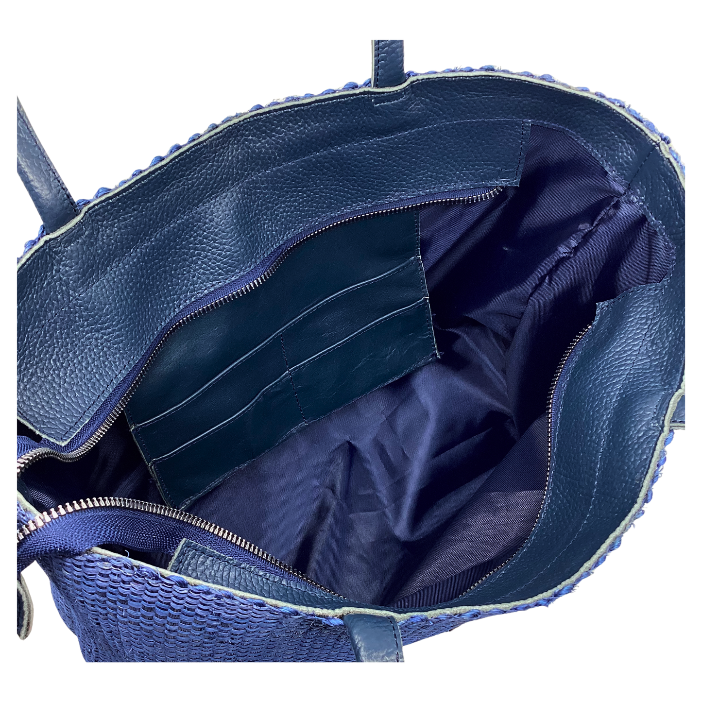 Bolso Lol-Be Azul asas piel marino