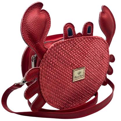 Bolso cangrejo rojo forro en piel