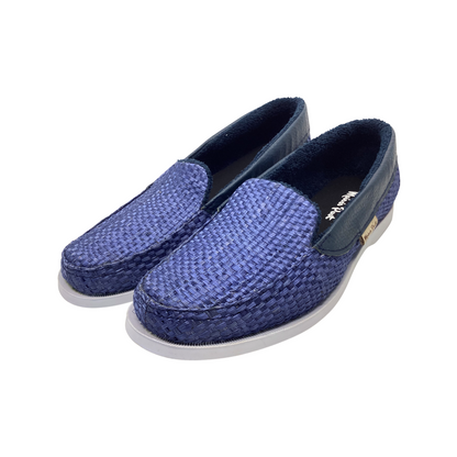 Zapato Izamal Azul vivos en piel azul