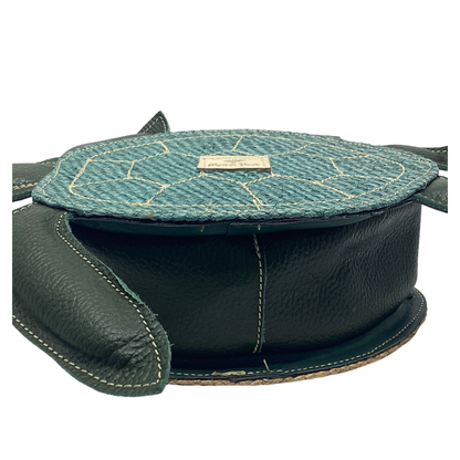 Bolso Tortuga verde forro en piel (2)