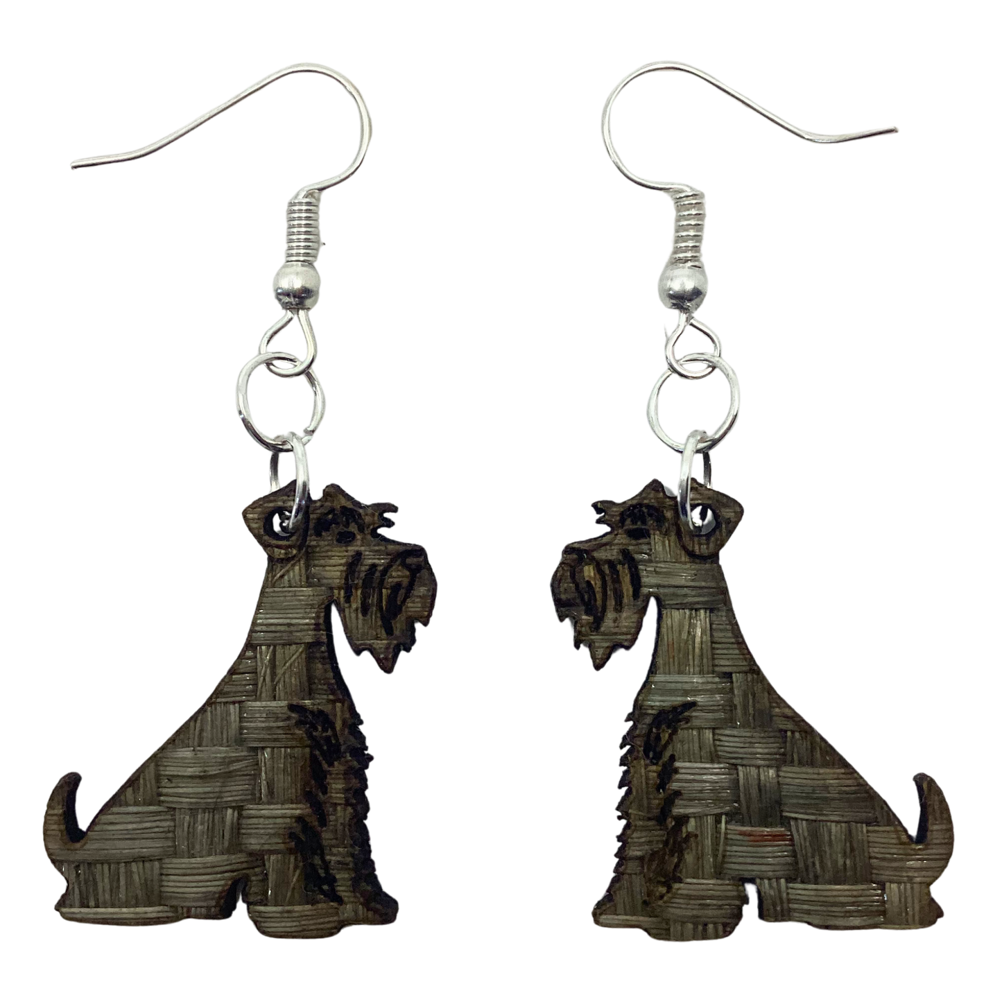 aretes schnauzer gris