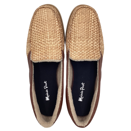 Zapatos Izamal Canela vivos en piel