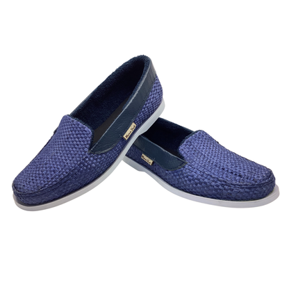 Zapato Izamal Azul vivos en piel azul