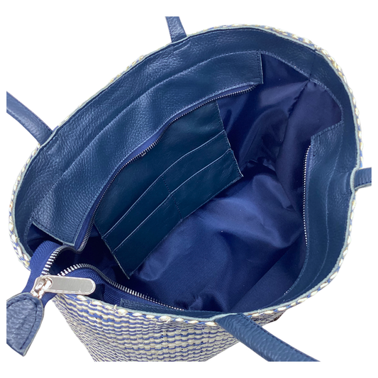 Bolso Lol Be Cebra Azul asas piel azul