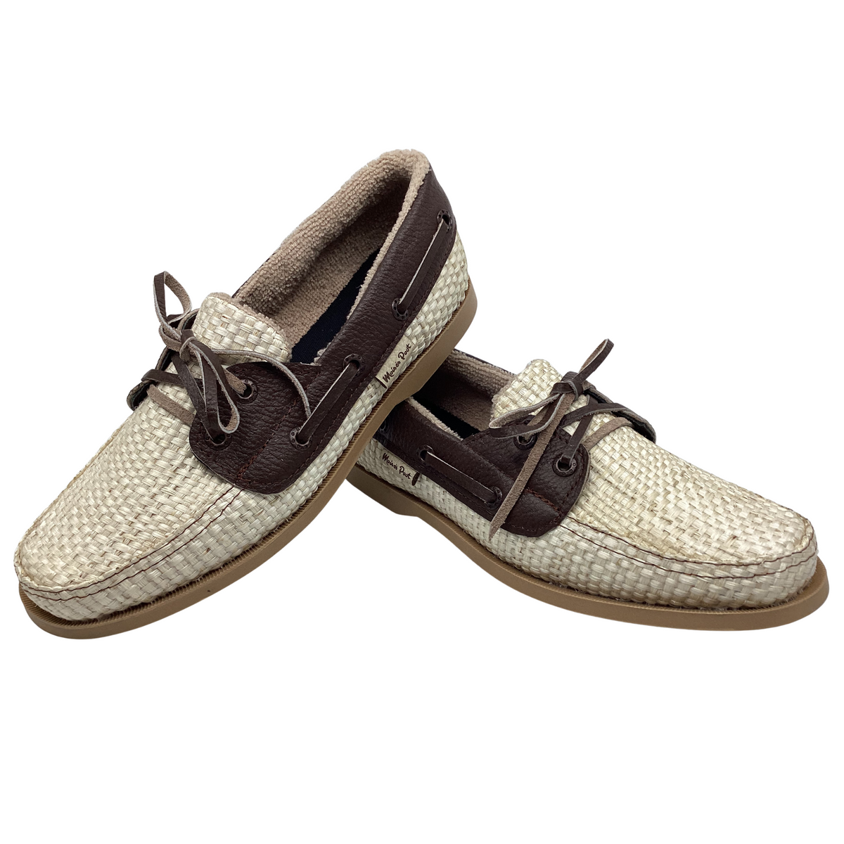 Zapato Sisal Natural vivos en piel café