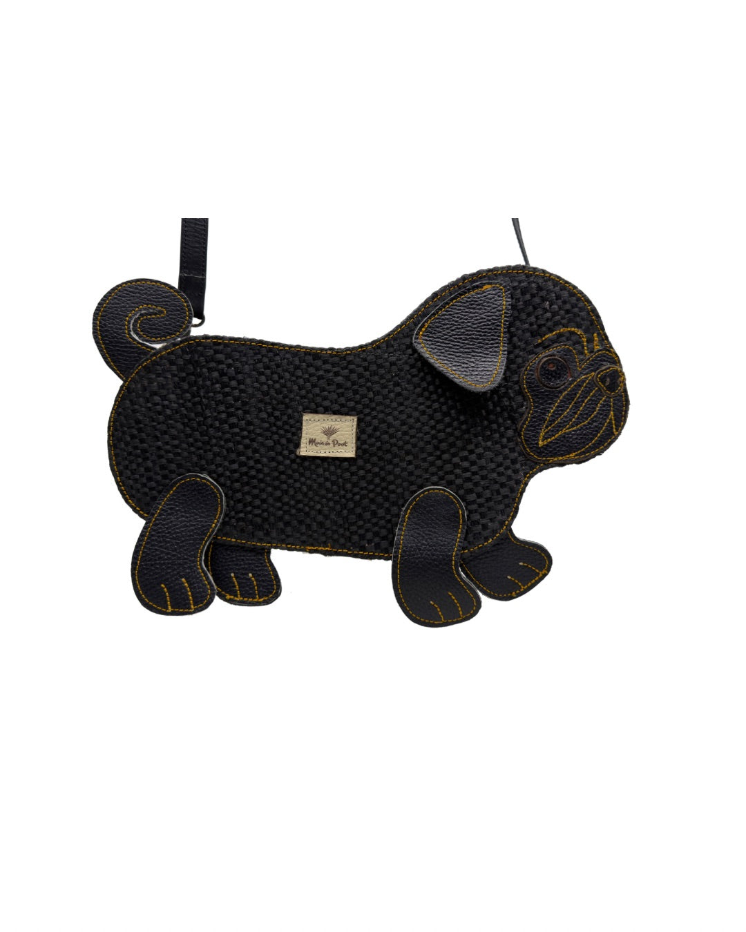Bolso Perro Pug Negro