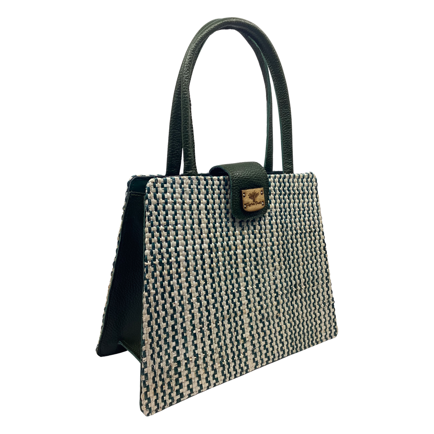 Bolso Giovanna Cebra Verde forro piel verde